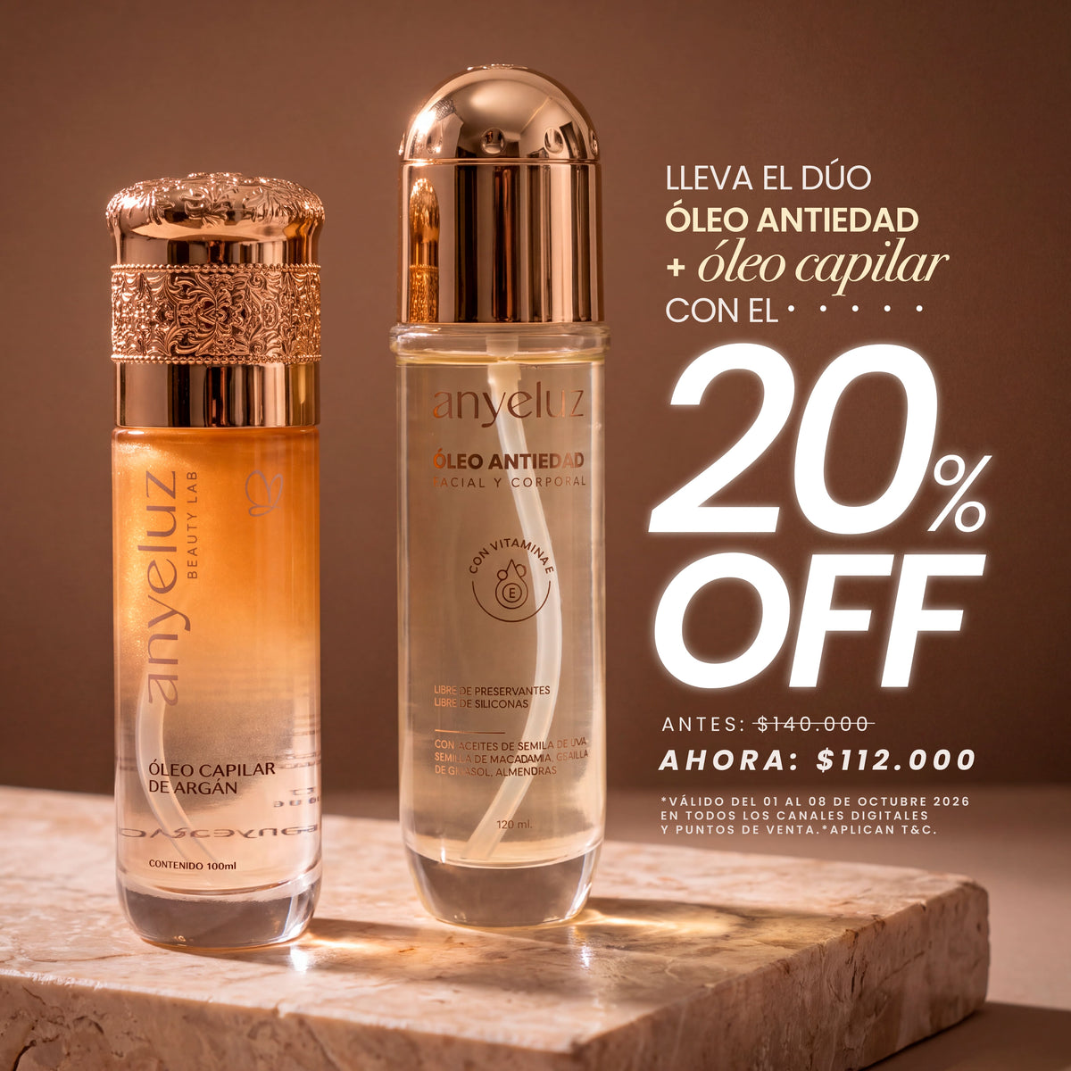 Anti-Aging Oil + Argan Hair Oil Duo