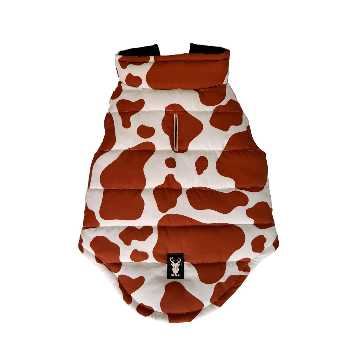 Cow Print Padded Dog Vest