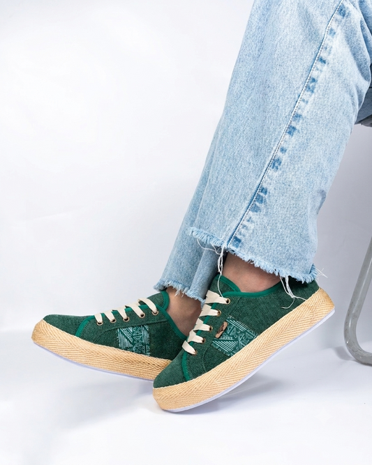 Pine Lace-Up Espadrille Sneakers by Pontiak