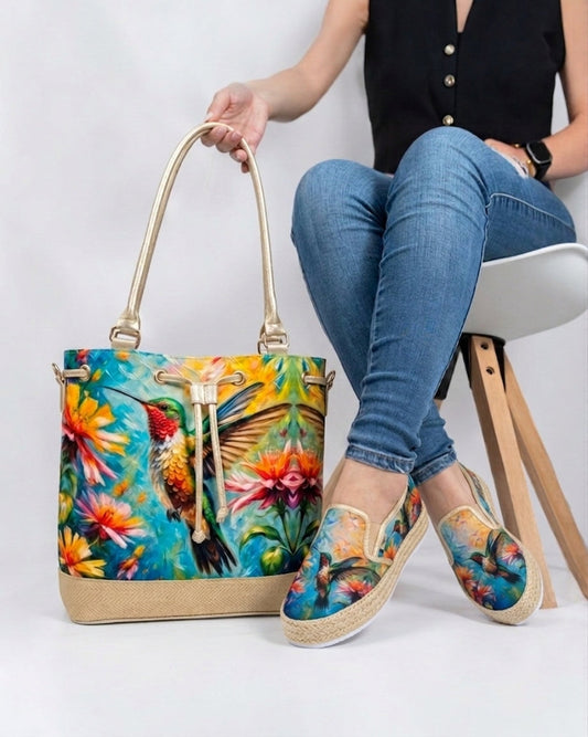 Enchanted Garden Shoes & Handbag Set by Pontiak