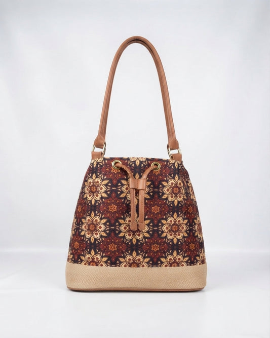 Mandala Tobacco Bucket Bag by Pontiak
