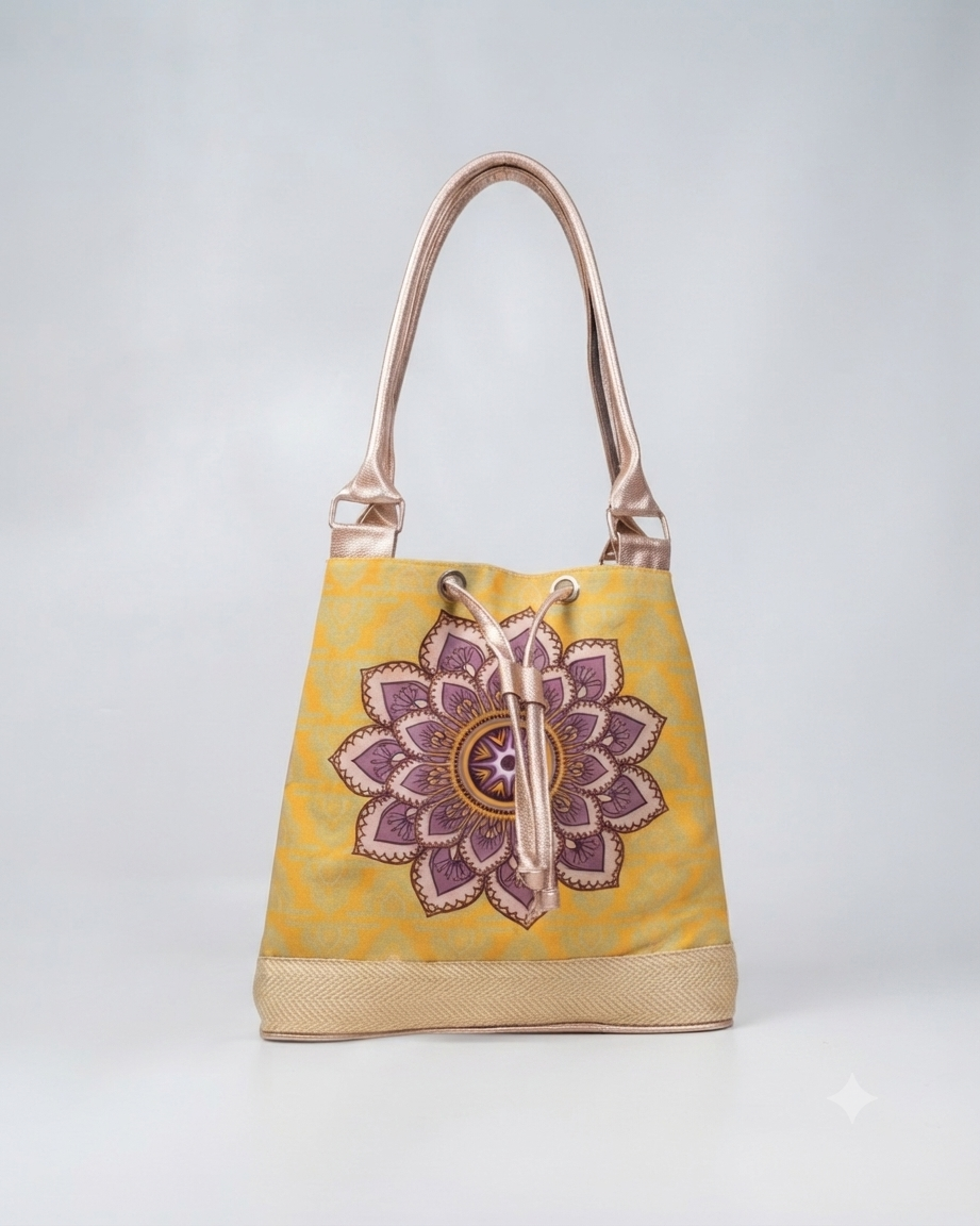 Taiyari Mustard Bucket Bag by Pontiak