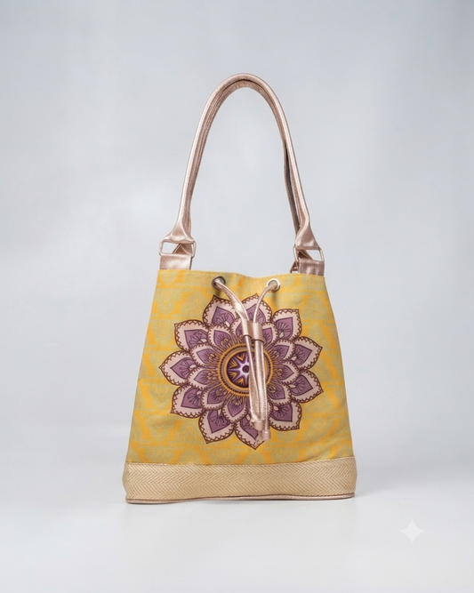 Taiyari Mustard Bucket Bag by Pontiak