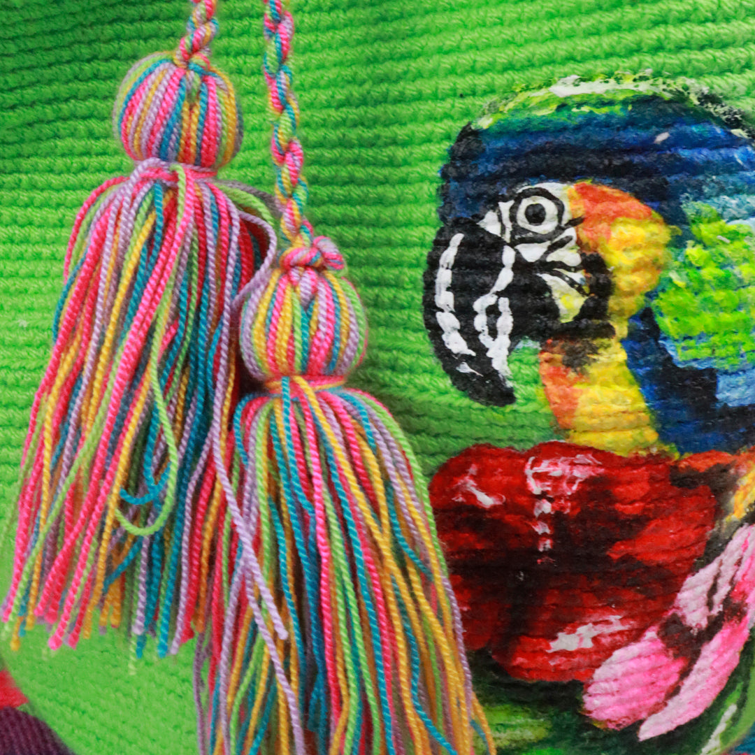 Handmade Colombian Wayuu Hat and Backpack Combo