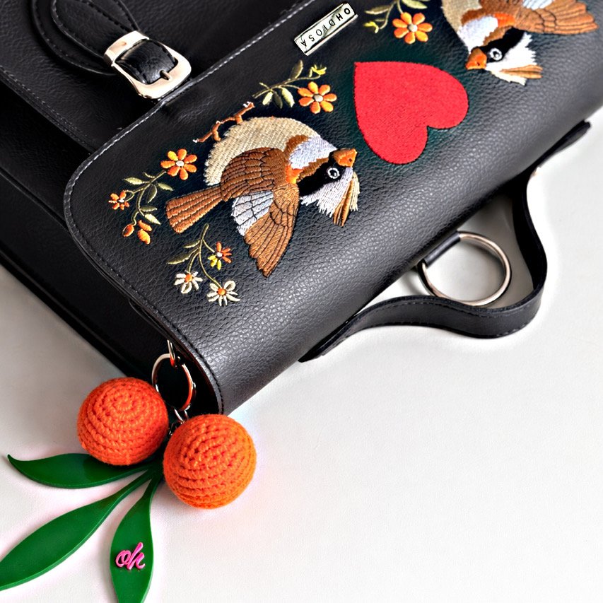 Jumbo Bogotá Copetón Embroidered Bag – Laptop Backpack Purse