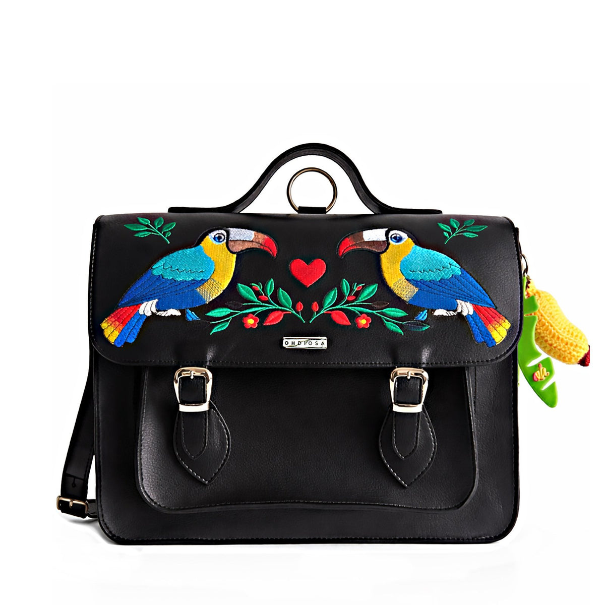 Jumbo Caribe Toucan Embroidered Bag – Laptop Backpack Purse