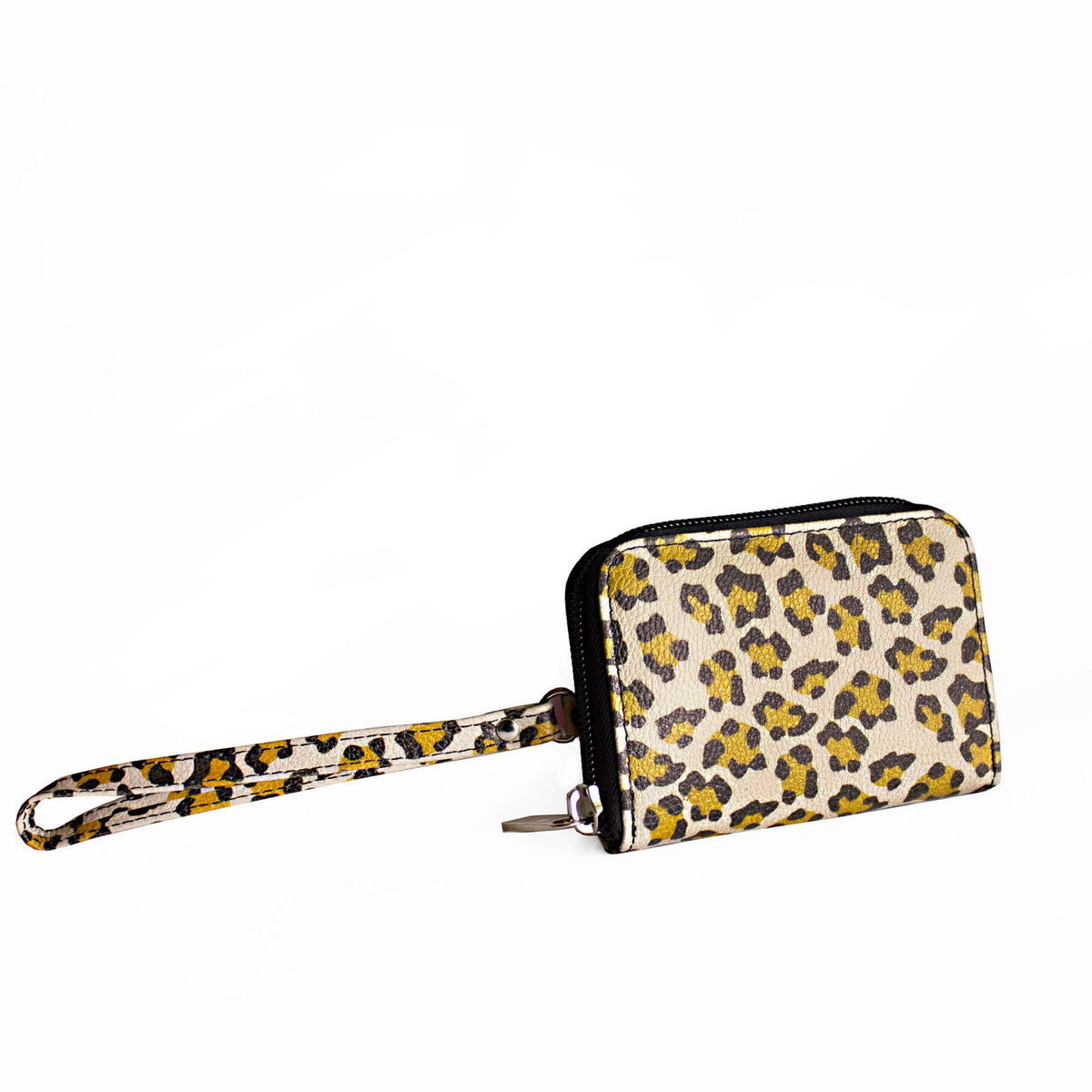 Lola Leather Wallet – Small Embroidered Wristlet Wallet
