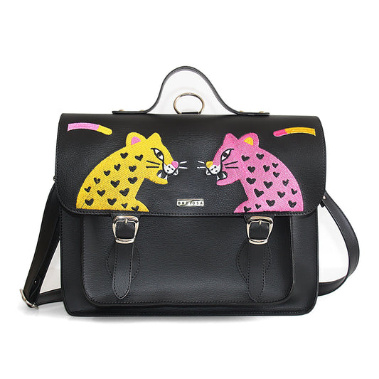Jumbo Jaguar Embroidered Convertible Bag – Laptop Backpack Purse