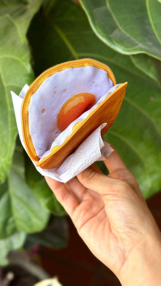 Arepa de Huevo Coin Purse – Colombian Food Pouch