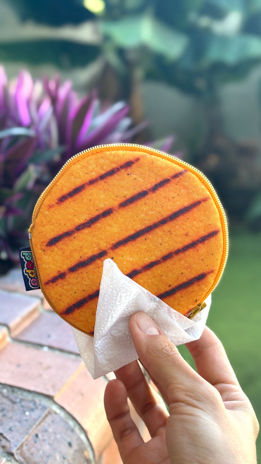 Yellow Arepa Coin Purse – Colombian Food Pouch