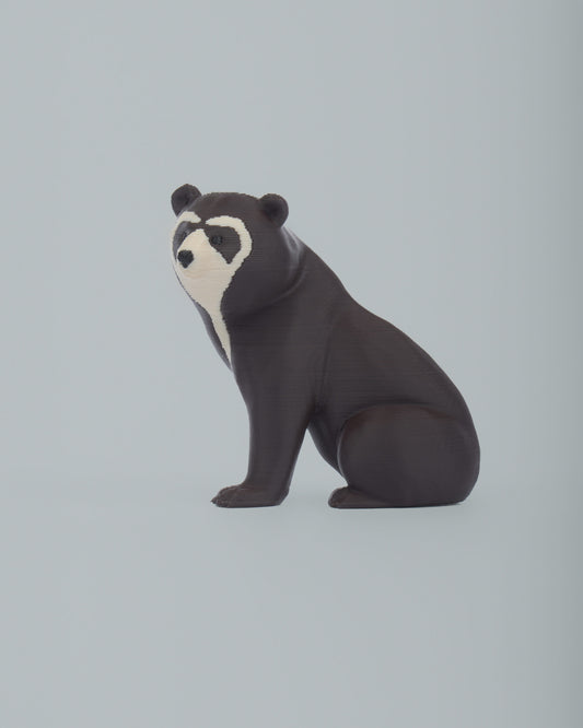 Spectacled Bear 3D printed fridge magnet