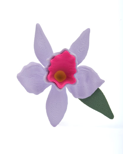 Orchid 3D printed fridge magnet