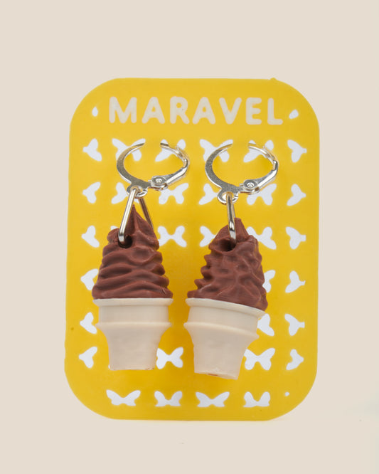 Chococono 3D printed pair of earrings