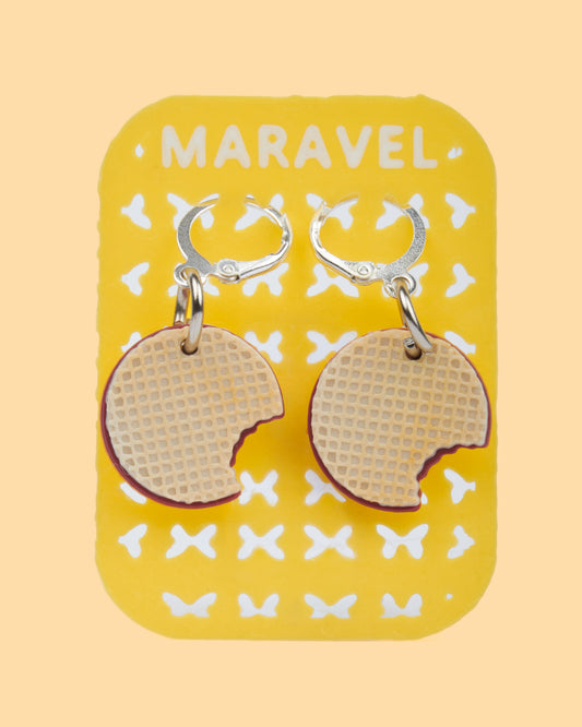 Oblea 3D printed pair of earrings