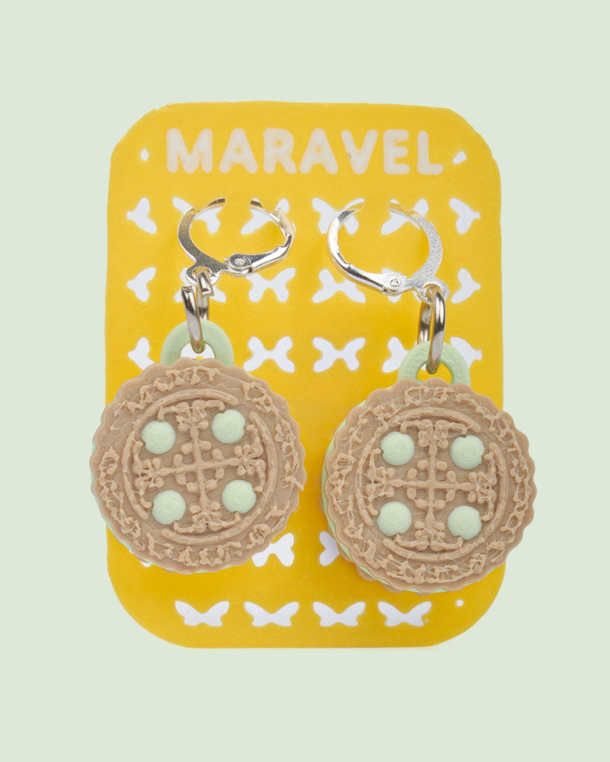 Festival Cookie 3D printed pair of earrings