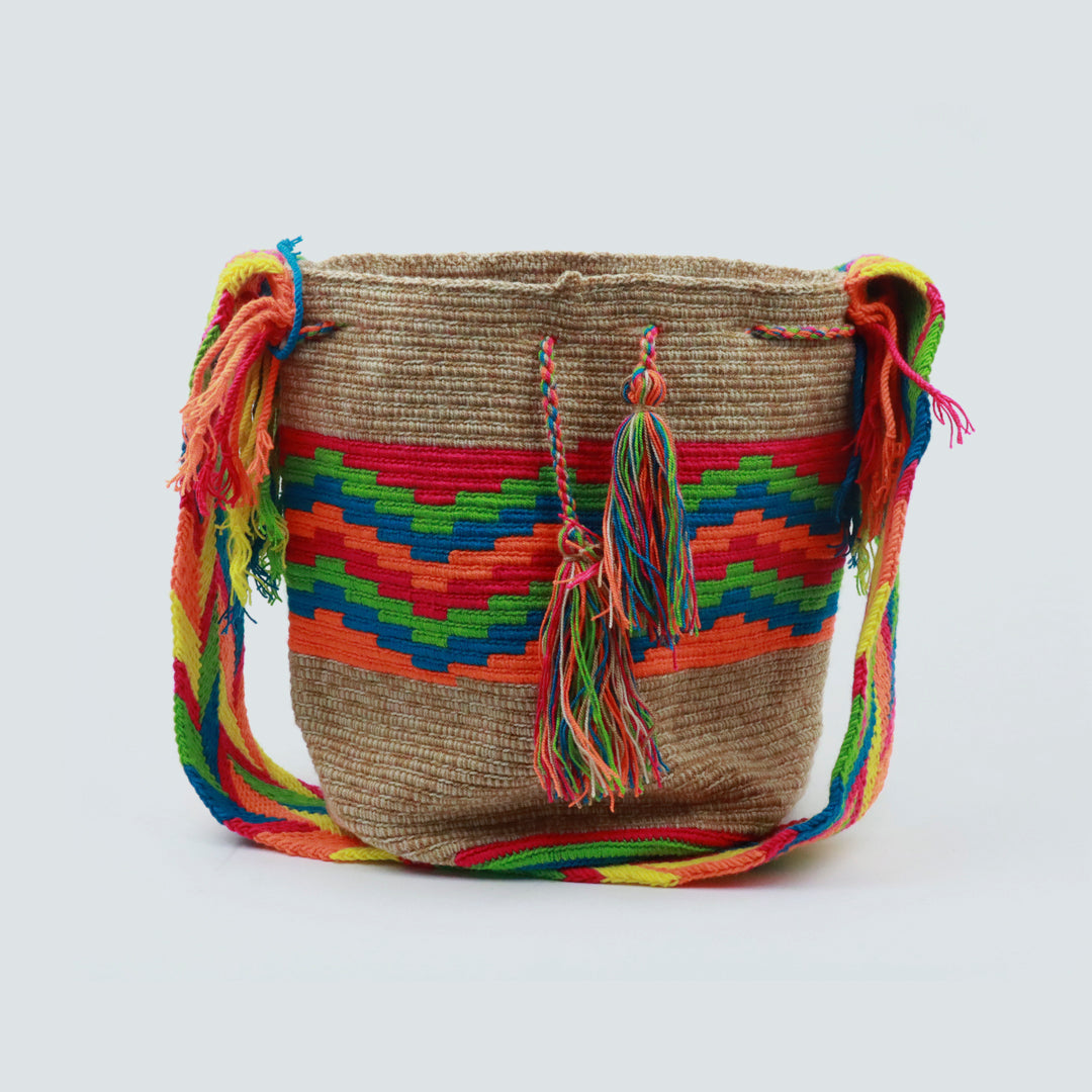 Handcraft Wayuu Backpacks Tribal Crochet Backpack