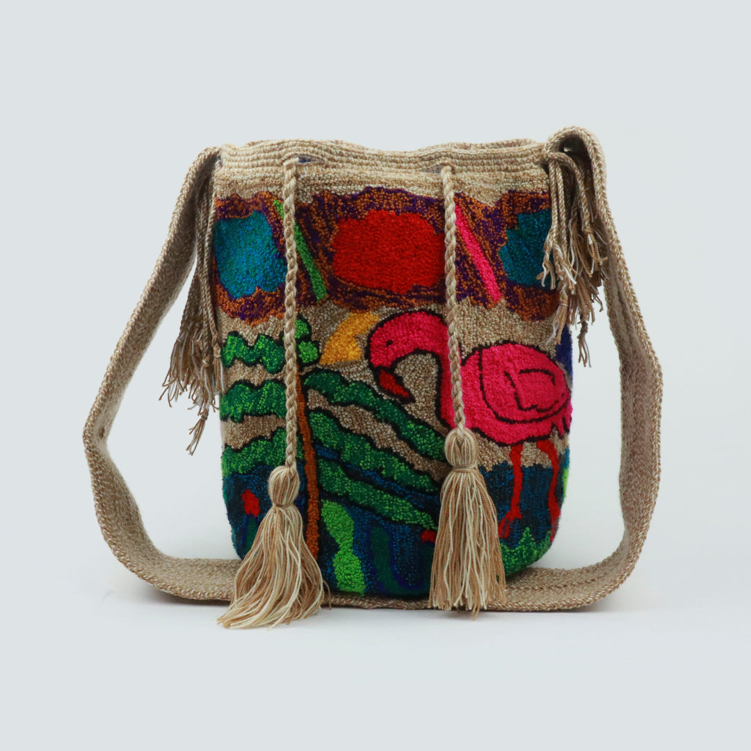 Handcraft Wayuu Backpacks Tribal Crochet Backpack