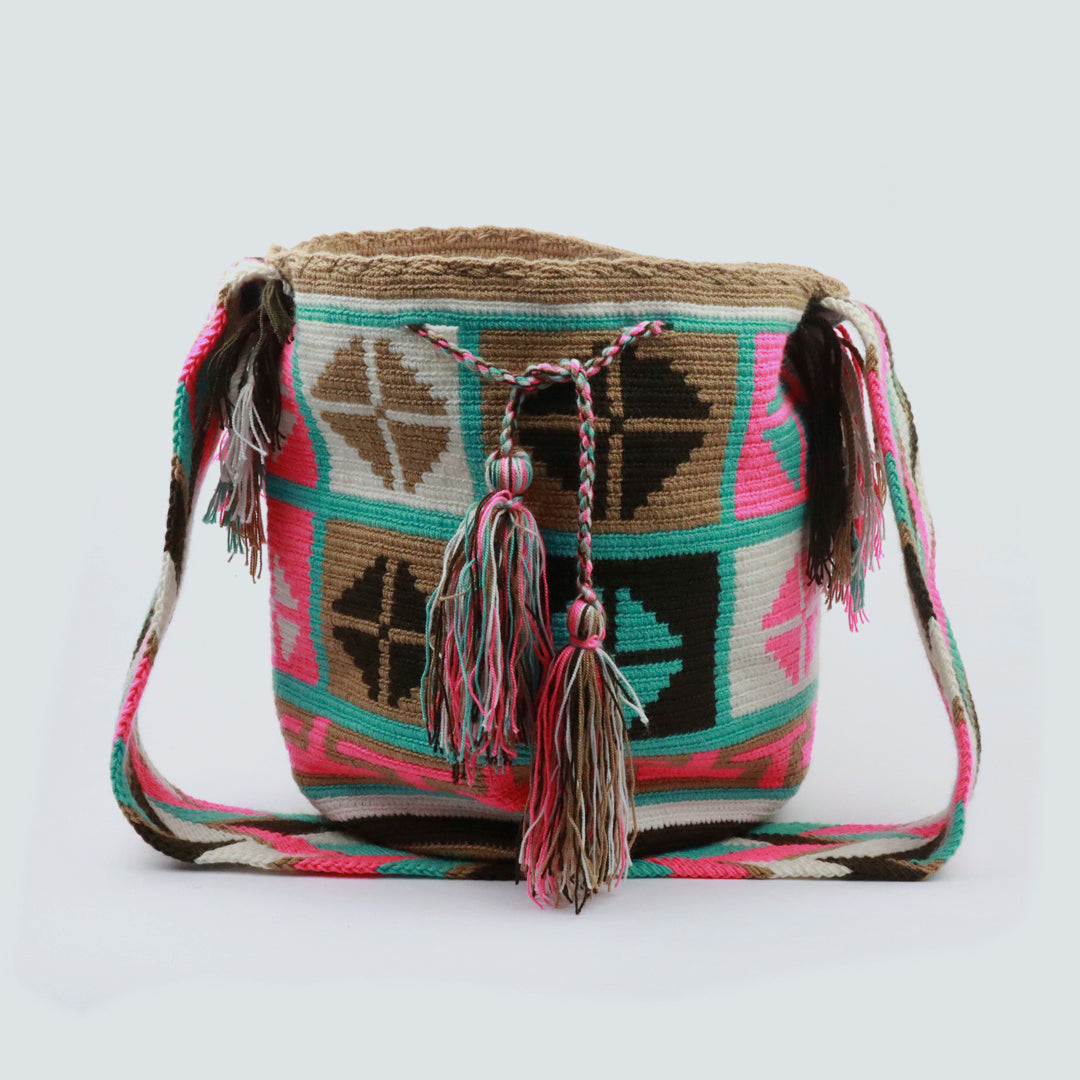 Handcraft Wayuu Backpacks Tribal Crochet Backpack