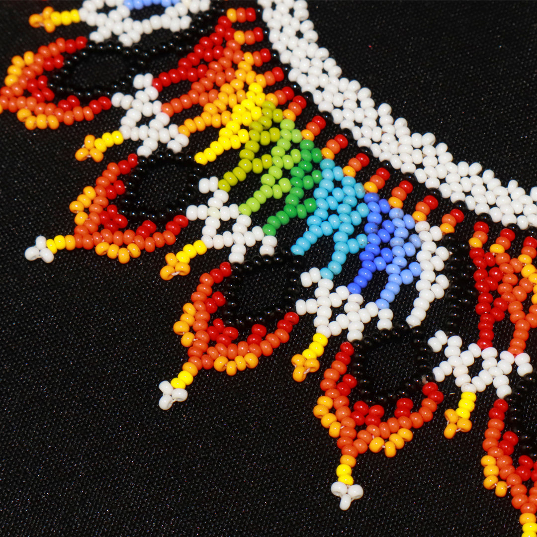 Colombian Beaded Necklace, Handmade Chaquiras