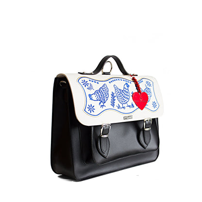Medium Gallinas Hen Embroidered Bag – Convertible Backpack Purse