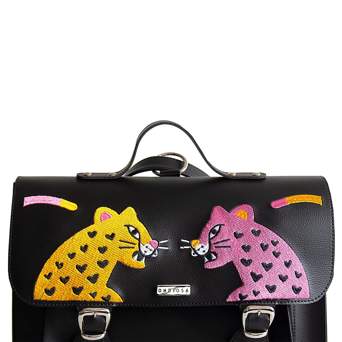 Jumbo Jaguar Embroidered Convertible Bag – Laptop Backpack Purse
