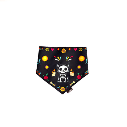 Day of the Dead Black Pet Bandana
