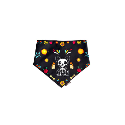 Day of the Dead Black Pet Bandana
