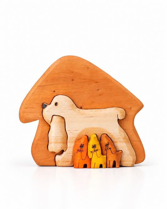 Four Dogs Wood Art