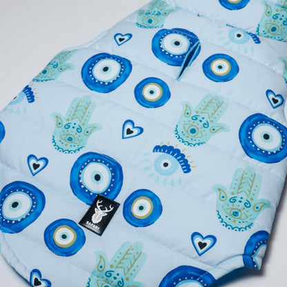 Evil Eye Padded Dog Vest