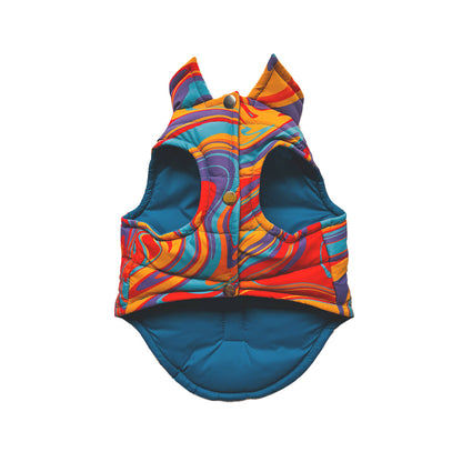 Psychedelic Tropical Padded Dog Vest