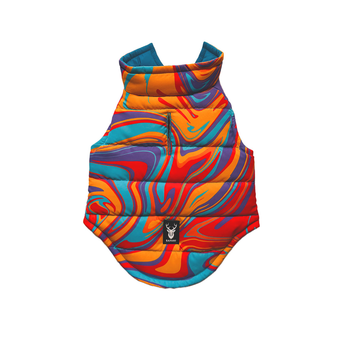 Psychedelic Tropical Padded Dog Vest