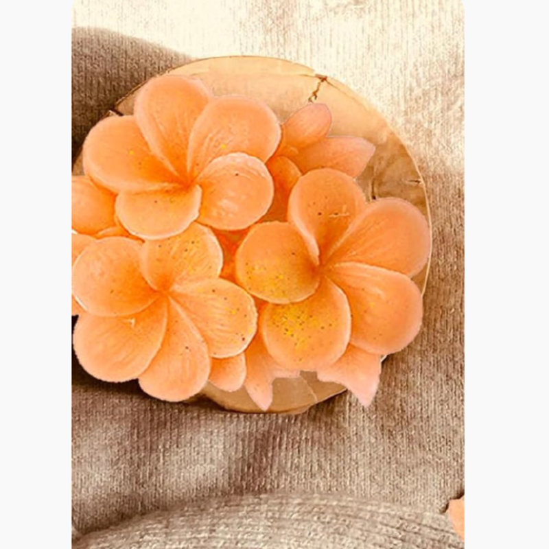 3 Flowers silicone candle mold