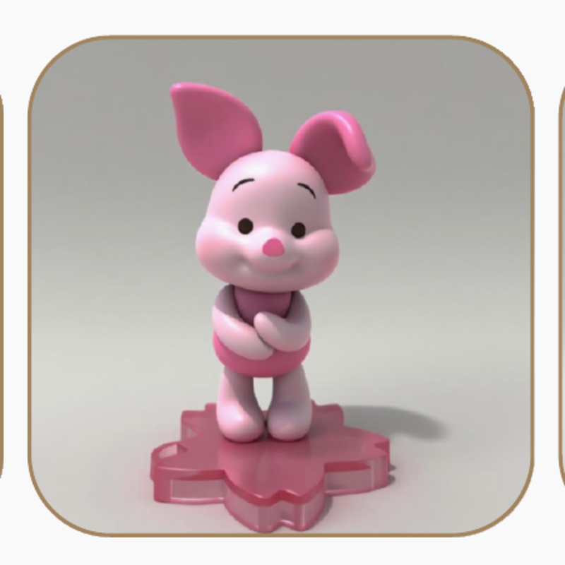 Piglet silicone candle mold