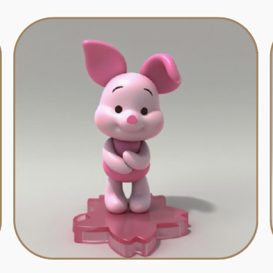 Piglet silicone candle mold