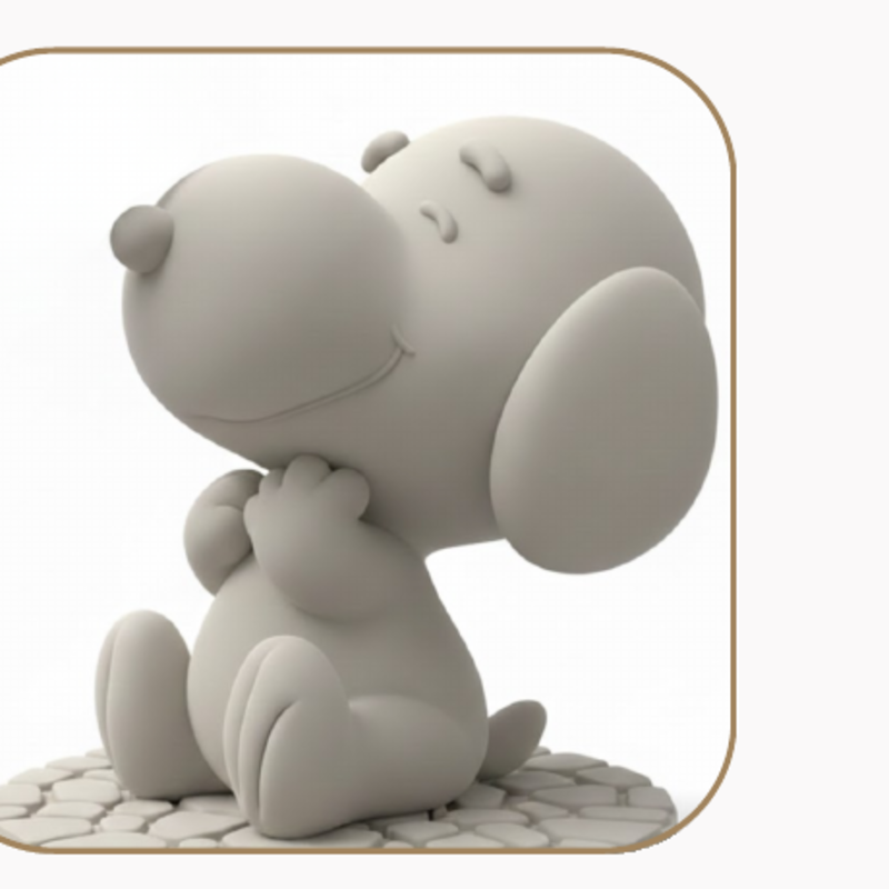 Snoopy silicone candle mold