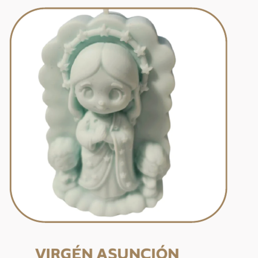 Virgin of the Assumption silicone candle mold