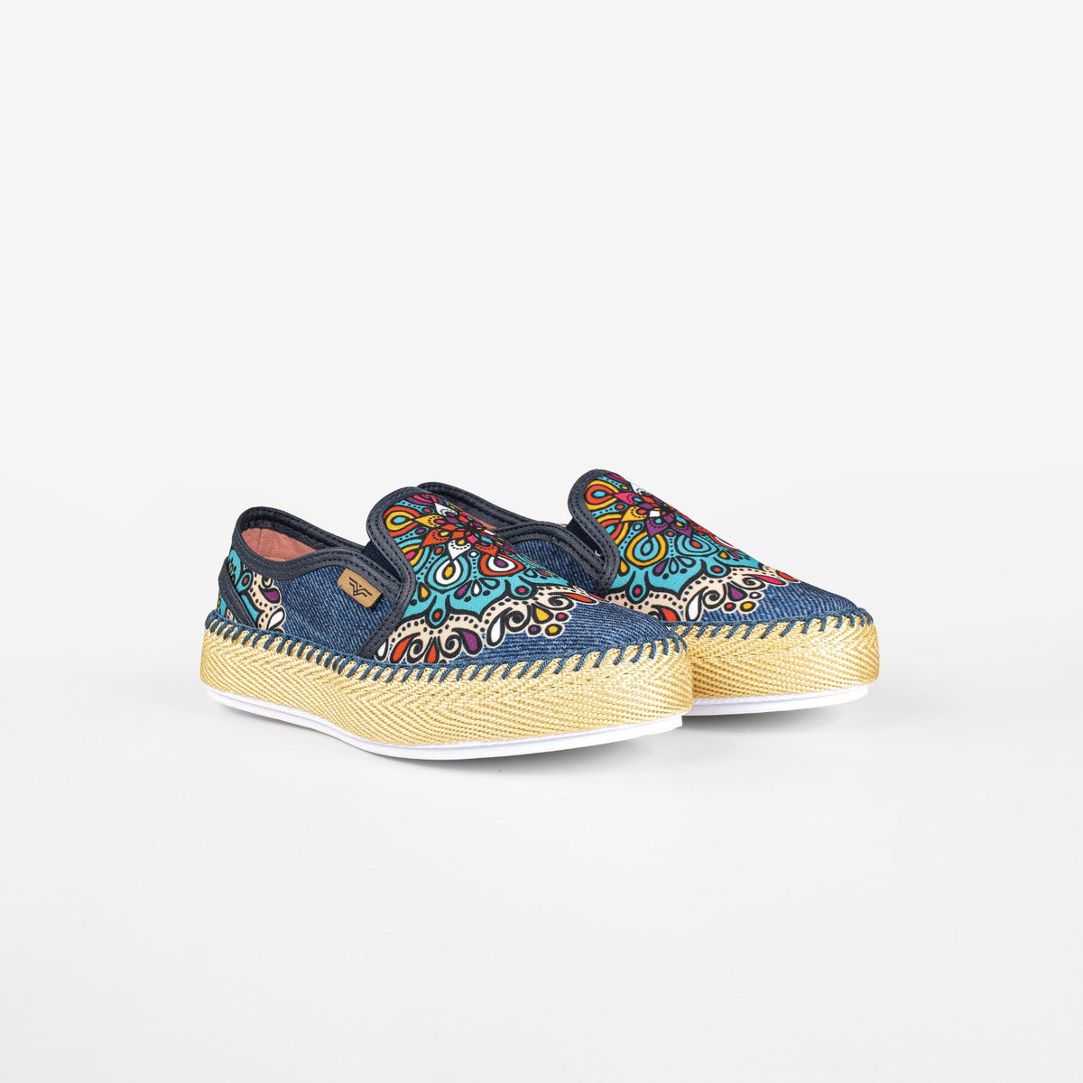 Mint Denim Slip-On Espadrille Sneakers by Pontiak