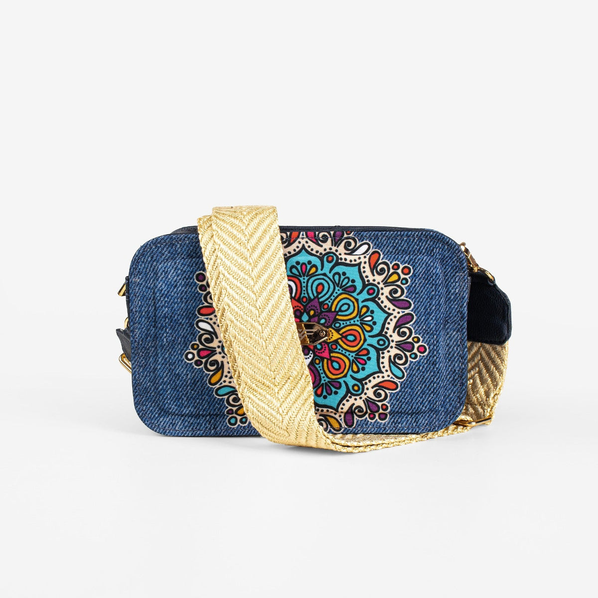 Mint Denim Shoes & Crossbody Bag Set by Pontiak