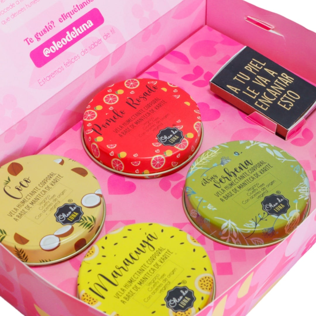 Box of 4 Assorted Moisturizing Body Candles