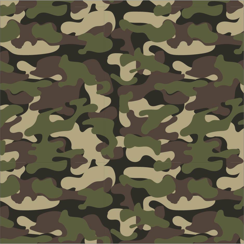 Green Camo Padded Dog Vest