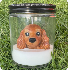 Cocker Spaniel silicone candle mold
