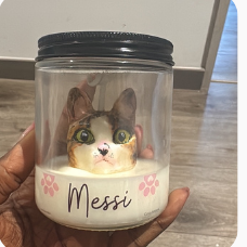 Cat silicone candle mold