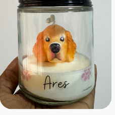 Golden Retriever silicone candle mold