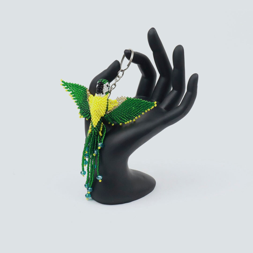 Handmade Keychain of Handwoven Beads