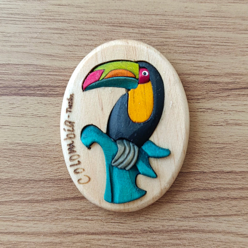 Toucan Wooden Fridge Magnet