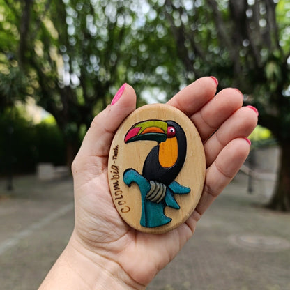 Toucan Wooden Fridge Magnet