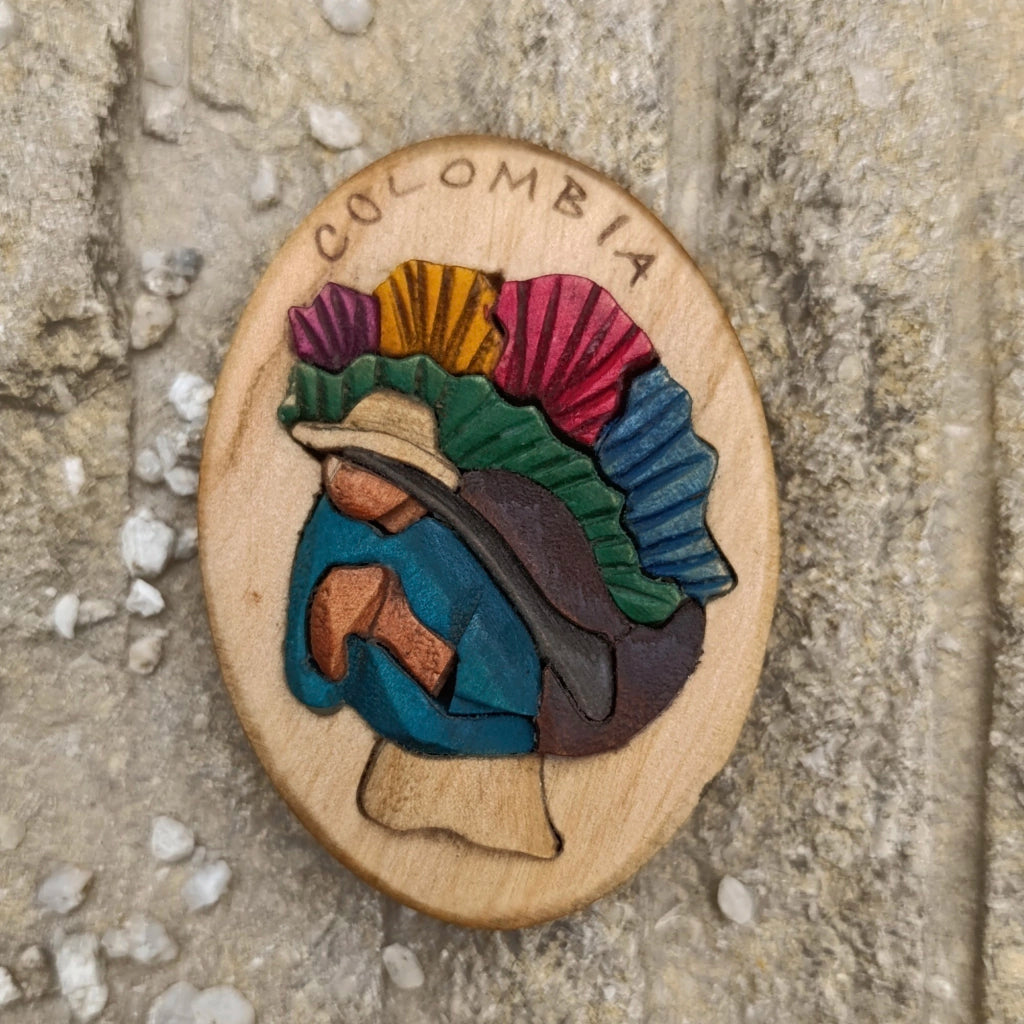Silletero Wooden Fridge Magnet