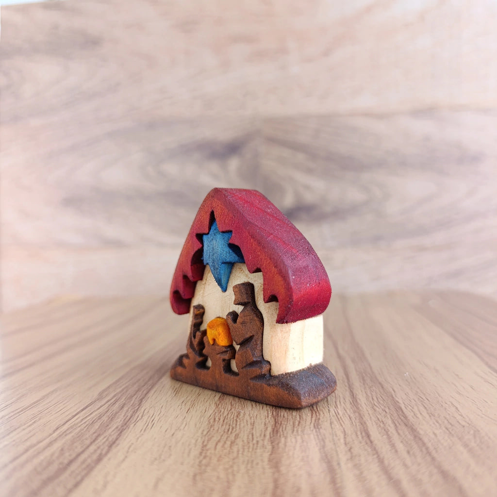 Maloka Wooden Nativity Scene