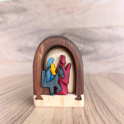 Flight into Egypt Wood Art