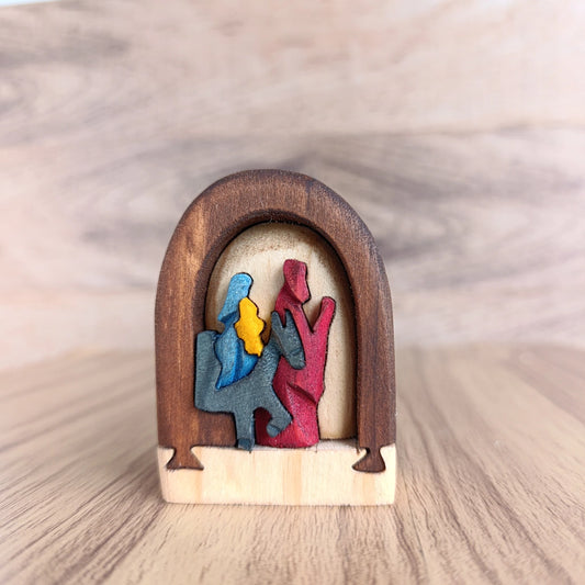 Flight into Egypt Wood Art